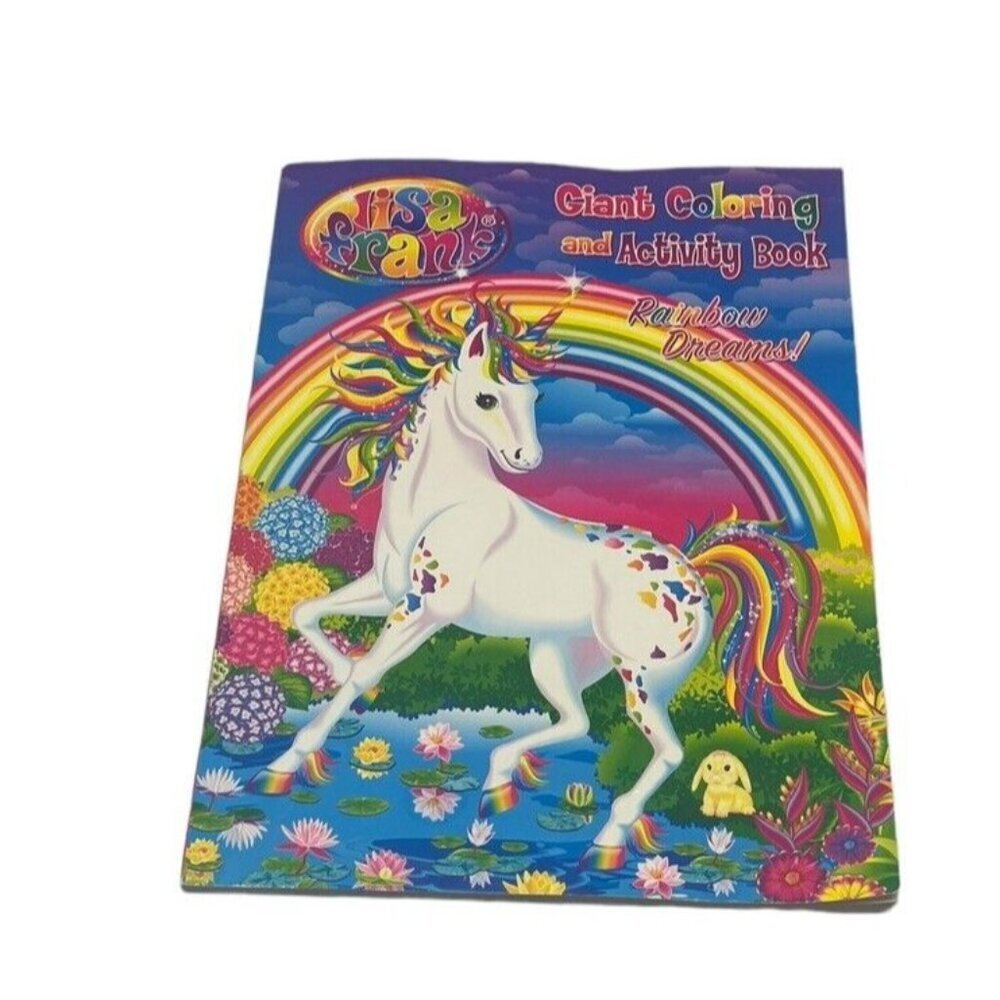 Lisa Frank Giant Coloring and Activity Book Rainbow Dreams Unused 2017